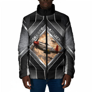 Personalized Tuskegee Airmen Padded Jacket Vintage WWII Aviation History Graphic Art