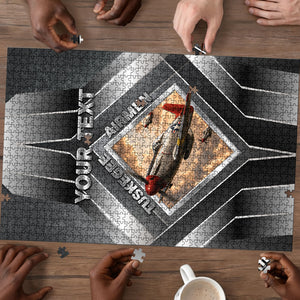 Personalized Tuskegee Airmen Puzzle Vintage WWII Aviation History Graphic Art