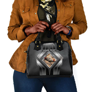 Personalized Tuskegee Airmen Shoulder Handbag Vintage WWII Aviation History Graphic Art