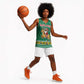 South Africa Christmas Basketball Jersey Santa Reindeer and Africa Map TS04