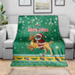 South Africa Christmas Blanket Santa Reindeer and Africa Map - African Pride