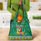 South Africa Christmas Grocery Bag Santa Reindeer and Africa Map - African Pride