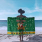 South Africa Christmas Sarong Santa Reindeer and Africa Map - African Pride