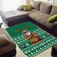 South Africa Christmas Area Rug Christmas Santa Claus Tattoo - African Pride