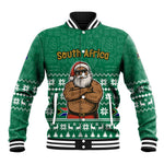 South Africa Christmas Baseball Jacket Christmas Santa Claus Tattoo - African Pride