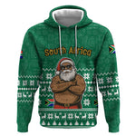 South Africa Christmas Hoodie Christmas Santa Claus Tattoo - African Pride