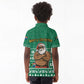 South Africa Christmas Kid Polo Shirt Christmas Santa Claus Tattoo - African Pride