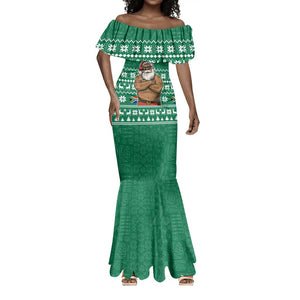 South Africa Christmas Mermaid Dress Christmas Santa Claus Tattoo - African Pride