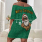 South Africa Christmas Off Shoulder Short Dress Christmas Santa Claus Tattoo - African Pride