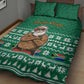 South Africa Christmas Quilt Bed Set Christmas Santa Claus Tattoo - African Pride