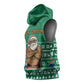South Africa Christmas Sleeveless Hoodie Christmas Santa Claus Tattoo - African Pride
