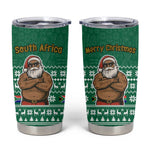 South Africa Christmas Tumbler Cup Christmas Santa Claus Tattoo - African Pride