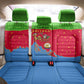 Eritrea Christmas Back Car Seat Cover Santa Claus Camel Sleigh National Emblem - African Pride