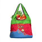 Eritrea Christmas Grocery Bag Santa Claus Camel Sleigh National Emblem - African Pride