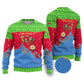 Eritrea Christmas Ugly Christmas Sweater Santa Claus Camel Sleigh National Emblem - African Pride