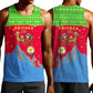 Eritrea Christmas Men Tank Top Santa Claus Camel Sleigh National Emblem - African Pride