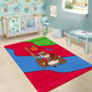 Eritrea Christmas Area Rug African Santa Gingerbread Harp National Flag Colors - African Pride
