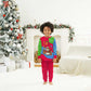 Eritrea Christmas Pajama Set African Santa Gingerbread Harp National Flag Colors - African Pride
