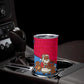 Eritrea Christmas Tumbler Cup African Santa Gingerbread Harp National Flag Colors - African Pride