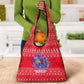 Tunisia Christmas Grocery Bag Desert Camel Crescent Snowflake Pattern - African Pride