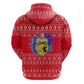 Tunisia Christmas Hoodie Desert Camel Crescent Snowflake Pattern - African Pride