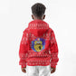 Tunisia Christmas Kid Hoodie Desert Camel Crescent Snowflake Pattern - African Pride