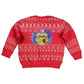 Tunisia Christmas Kid Ugly Christmas Sweater Desert Camel Crescent Snowflake Pattern - African Pride