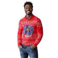 Tunisia Christmas Long Sleeve Polo Shirt Desert Camel Crescent Snowflake Pattern - African Pride