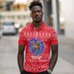Tunisia Christmas Polo Shirt Desert Camel Crescent Snowflake Pattern - African Pride