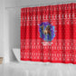 Tunisia Christmas Shower Curtain Desert Camel Crescent Snowflake Pattern - African Pride