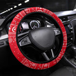 Tunisia Christmas Steering Wheel Cover Desert Camel Crescent Snowflake Pattern - African Pride