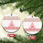 Tunisia Christmas Ceramic Ornament Falcon Tree Snowflake and Festive Borders - African Pride