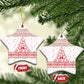 Tunisia Christmas Ceramic Ornament Falcon Tree Snowflake and Festive Borders - African Pride