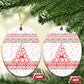 Tunisia Christmas Ceramic Ornament Falcon Tree Snowflake and Festive Borders - African Pride