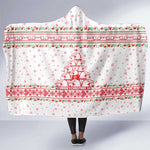 Tunisia Christmas Hooded Blanket Falcon Tree Snowflake and Festive Borders - African Pride