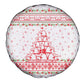 Tunisia Christmas Spare Tire Cover Falcon Tree Snowflake and Festive Borders - African Pride