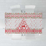 Tunisia Christmas Tablecloth Falcon Tree Snowflake and Festive Borders - African Pride