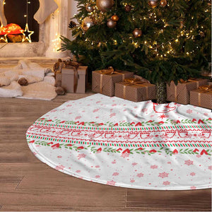 Tunisia Christmas Tree Skirt Falcon Tree Snowflake and Festive Borders - African Pride