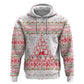 Tunisia Christmas Zip Hoodie Falcon Tree Snowflake and Festive Borders - African Pride