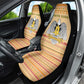 South Sudan Christmas Car Seat Cover Beige Tribal Pattern, National Emblem, and Green Star Motif - African Pride