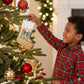 South Sudan Christmas Stocking Beige Tribal Pattern, National Emblem, and Green Star Motif - African Pride