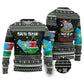 South Sudan Christmas Ugly Christmas Sweater National Map Flag Colors and Sleeping Rhino Motif - African Pride