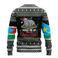 South Sudan Christmas Ugly Christmas Sweater National Map Flag Colors and Sleeping Rhino Motif - African Pride
