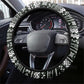 South Sudan Christmas Steering Wheel Cover National Map Flag Colors and Sleeping Rhino Motif - African Pride