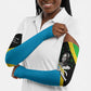 Julius Nyerere Arm Sleeves Education is a Way of Fighting Poverty Quote and Tanzanian Flag Alphabet - African Pride