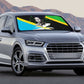 Julius Nyerere Auto Sun Shade Education is a Way of Fighting Poverty Quote and Tanzanian Flag Alphabet - African Pride