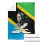 Julius Nyerere Blanket Education is a Way of Fighting Poverty Quote and Tanzanian Flag Alphabet - African Pride