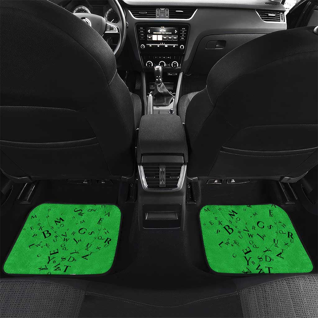 Julius Nyerere Car Mats Education is a Way of Fighting Poverty Quote and Tanzanian Flag Alphabet - African Pride