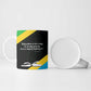 Julius Nyerere Ceramic Mug Education is a Way of Fighting Poverty Quote and Tanzanian Flag Alphabet - African Pride