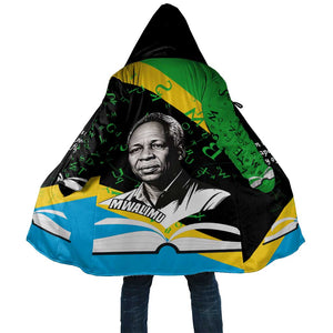 Julius Nyerere Cloak Education is a Way of Fighting Poverty Quote and Tanzanian Flag Alphabet - African Pride